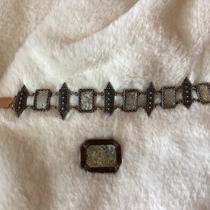 Sterling Silver jewelry with antique mosaic glass